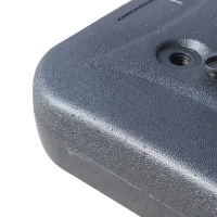 Outsunny Sonnenschirmständer Schirmständer Schirmhalter befüllbar mit Sand Wasser abgerundete Ecken HDPE-Kunststoff Schwarz 46 x 45 x 26 cm bis zu 30 kg Netto Gewicht 1,6Kg(m-8)