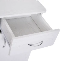 HOMCOM Armario Alacena Buffe Aparador de Cocina Organizador Mueble Auxiliar de Cocina 3 Puertas 1 Cajón y Encimera Abierta para Almacenamiento 71x41x178cm(m-9)