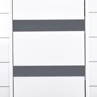 HOMCOM Colonna Bagno a 2 Armadietti con Ripiano Regolabile e Cassetto, in Truciolato, 35x31x172 cm, Bianco(m-9)