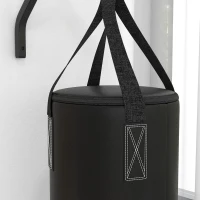 SPORTNOW Boxsack, befüllbar, mit Wandhalterung, Handschuhen und Bandagen, bis 45 kg, Schwarz(m-9)