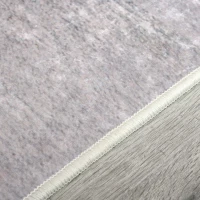 HOMCOM Alfombra de Salón Moderna de Terciopelo 170x120 cm Alfombra Geométrica para Dormitorio Oficina Gris(m-8)