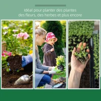 Outsunny Mini Serre de Jardin Serre à tomates dim. 102L x 71l x 53H cm Double Toit ouvrable 2 Niveaux Panneaux Polycarbonate Bois Sapin pré-huilé(m-7)