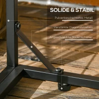 Outsunny Kaminholzregal für Außenbereich, bis 2100 kg, Polycarbonat-Dach, Metallrahmen, 185 x 67 x 185 cm(m-6)