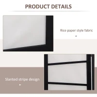 HOMCOM 3 Panel Room Divider, Wooden Folding Privacy Screen, Freestanding Wall Partition Separator for Bedroom, White(m-4)