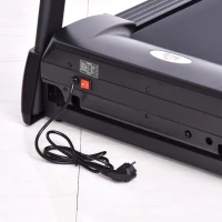 HOMCOM Tapis Roulant Elettrico Pieghevole 1-12km/h, Tapis Roulant Salvaspazio con 12 Programmi Preimpostati, Display LCD e Supporto per Tablet, per Camminata e Corsa, Compatto per Casa e Ufficio, Nero(m-8)