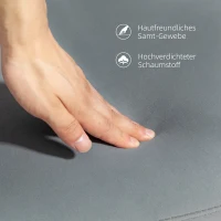 HOMCOM Drehbarer Armstuhl, Moderner Akzentsessel mit Metallbeinen für Wohnzimmer, Schlafzimmer, Büro, Grau(m-6)