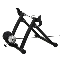 HOMCOM Rullo per Bicicletta da Corsa e Mountain Bike da 26"-28" e 700C, Rullo Bici Pieghevole e Magnetico in Acciaio(m-4)