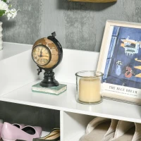 HOMCOM Mobile Scarpiera Salvaspazio con Ripiani e Cassetto per 12 Scarpe, 88x30x93cm, Bianco(m-7)