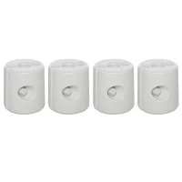 Outsunny Set 4 Pezzi Pesi Riempibili con Acqua o Sabbia per Gazebo Plastica PE 22 x 24 x 25 cm Bianco(m-1)