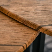 HOMCOM Set di 3 Tavolini da Caffè di Design Diverse Grandezze Finitura in Noce(m-8)
