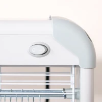 Outsunny Electric Fly Zapper, 20W Electric Fly Killer, Wall Hanging Bug Zapper Indoor & Outdoor Attracting Insect Mosquito Killer, Grey(m-8)