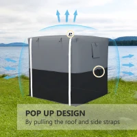 Outsunny 2 x 2m Pop-Up Gazebo, with Accessories - Black(m-4)
