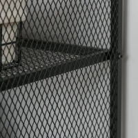 HOMCOM Mobile per Stampante e Documento, Cassettiera con Rotelle in Stile Nordico, Mobiletto Multiuso per Ufficio e Casa, Marrone Vintage(m-9)