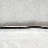 PawHut Cama para Perros y Gatos Lavable Colchón para Perros Medianos con Funda Desenfundable 80x72x18 cm Gris y Negro(m-9)