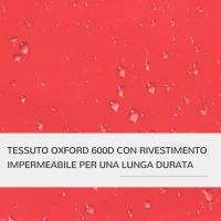 PawHut Passeggino per Cani Piccoli Pieghevole, Carrozzina per Cani con Ruote con Freni, Portabicchieri, Cestino Portaoggetti, 3 Finestre e Ruote Anteriori a 360°, per Animali Domestici 10 kg, Rosso(m-7)