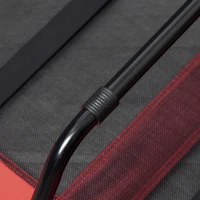 PawHut Hundebett, faltbar, Outdoor-Hundebett, erhöhter Stand, 122 cm x 92 cm x 23 cm, Rot + Schwarz(m-8)