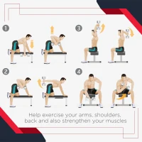 HOMCOM 2x8kg Hex Dumbbell Rubber Weights Sets Hexagonal Gym Fitness Lifting Home(m-7)