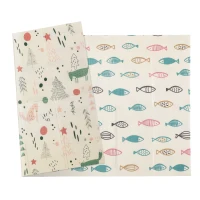 HOMCOM Alfombra Infantil Plegable Acolchado 2 Caras Alfombrilla de Juegos para Bebé Reversible Impermeable Antideslizantes con Superficie Grande 200x150 cm Multicolor(m-11)