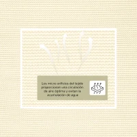 Outsunny Toldo Vela Triangular 3x3x3 m Vela de Sombra para Jardín Patio Terraza HDPE Anti UV y Transpirable Color Crema(m-4)