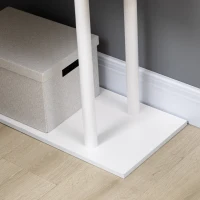 HOMCOM Gaming-Tisch mit 4 Regalen, Eckschreibtisch, Computertisch, L-Förmig, 120 cm x 80 cm x 176 cm, Weiß(m-9)