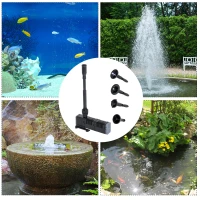 Outsunny Pompe à eau submersible L 22 x l 7 x H 43 cm 35 W débit 600L/H noir(m-6)