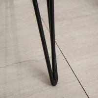 HOMCOM Scrivania Moderna con 3 Cassetti Multicolore in Legno e Metallo, Scrivania per Camera e Ufficio in Stile Nordico, 110x50x77.5cm(m-9)