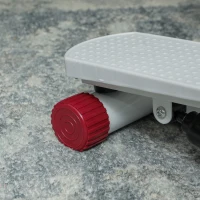 SPORTNOW Mini Stepper Machine, with LCD Monitor, Non-Slip Pedals, Grey(m-8)