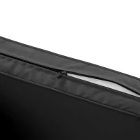 Outsunny 2 Piece Garden Chair Cushions with 1 Seat Cushion 1 Back Pad for Rattan Sofa Chair, Outdoor Seat Pads for Indoor and Outdoor Use, Black(m-9)