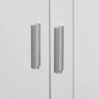 PawHut Wooden Cat Litter Box Enclosure Furniture with Adjustable Interior Wall & Large Tabletop for Nightstand, White(m-9)