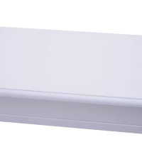 HOMCOM Mueble Recibidor Pasillo Mesa Consola Entrada Mesa Auxiliar con 2 Estantes 100x30x80cm Madera(m-8)