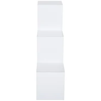 Homcom Meuble de Rangement à 6 Casiers Blanc 92 x 30 x 92 cm(m-5)