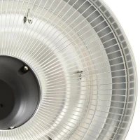 Outsunny 1500W Outdoor Heater Outdoor Ceiling Mounted Aluminium Halogen Electric Hanging  Heating Light Pull Switch Control(m-8)