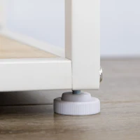 HOMCOM Estantería con Marco de Acero y Estantes de Melamina para Salón Oficina Estudio 83x34x180 cm Roble y Blanco(m-9)