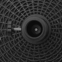 Outsunny Sonnenschirmständer 25kg Schirmständer mit Rollen rund Rattanoptik Ständer für Schirmstangen mit Ø38/48 mm Ständer für Garten, Balkon, Schwarz(m-8)