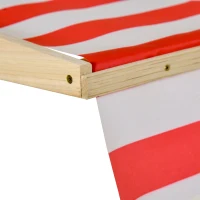 Outsunny Sabbiera per Bambini 3-8 Anni con Tettuccio Regolabile, in Legno di Abete e Poliestere, 118x118x118 cm(m-7)