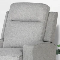 HOMCOM 150° Electric Reclining Chair, with USB port and Footrest - Grey(m-8)