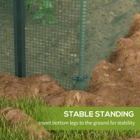 Outsunny 120 x 120cm Mini Polytunnel Greenhouse(m-7)