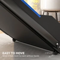 HOMCOM Folding Motorised Home Treadmill Walking Machine with LCD Monitor, Blue(m-5)