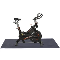 HOMCOM Stationary Exercise Bike 10kg Flywheel Gym Office Cycling Training Fitness w/ LCD Monitor, Protection Mat(m-11)