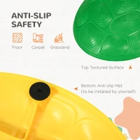 ZONEKIZ Eight-Piece Kids Stepping Stones, with Non-Slip Mats, Balance River Stones(m-5)