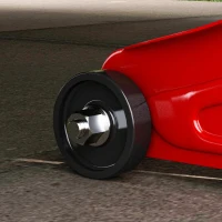 HOMCOM Cric hydraulique à profil bas en acier robuste, Charge maximale de 2000 kg, capacité de levage de 12 à 30 cm, rouge(m-8)