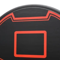 HOMCOM Basketball Hoop Outdoor, Portable Basketball Hoop and Stand with Weighted Base, Portable on Wheels, 1.55-2.1m, for Teens, Juniors, Adults, Black(m-8)