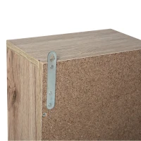 HOMCOM Armadietto Pensile per il Bagno Grigio e Rovere, 57 x 14.2 x 49.2cm(m-7)