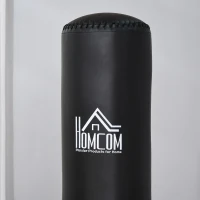 HOMCOM Sacco Boxe da Terra Autoportante, Sacco per Pugilato con Base Riempibile con Acqua e Sabbia, Nero(m-9)