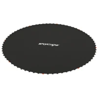 SPORTNOW Trampoline Replacement Mat with Spring Pull Tool, 42 V-Hooks, for 8ft Trampoline using 14cm Springs, Black(m-11)