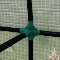 Outsunny Invernadero Resistente con 4 Ventanas 2 Puertas con Cremallera Anti-UV para Cultivo de Plantas 185x94x150 cm Verde(m-4)