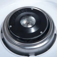 HOMCOM Máquina de Algodón de Estilo Retro con Medidor y 10 Palos de Bambú Acero Inoxidable y Aluminio 30x30x28 cm Rojo(m-8)