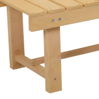 Outsunny Banc de Jardin 2 Places Style Rural Chic Assise à Lattes dim. 110L x 38l x 35H cm Bois de Sapin pré-huilé(m-7)