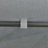 Outsunny 4M Hexagon Gazebo, Netting Party Tent, Patio Canopy Outdoor Event Shelter for Activities, Shade Resistant, Grey(m-8)