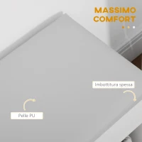 HOMCOM Mobile Scarpiera Salvaspazio con Panca Contenitore e Vani Aperti(m-4)
